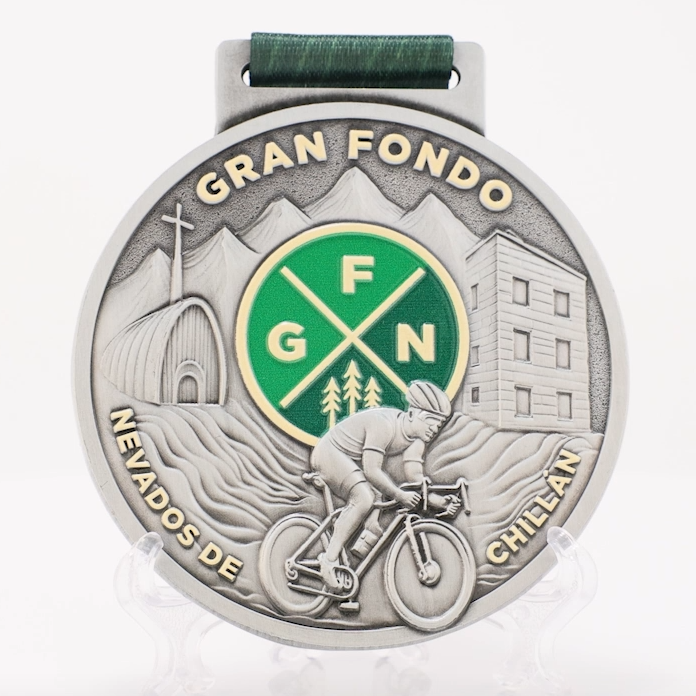 Nevados de Chillán Gran Fondo 202X Cycling Medal | Chile Mountain Bike Finisher Award