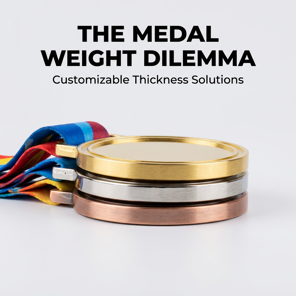 Dilema glede teže medalje: kako izbrati popolno debelino za vaše prilagojene nagradne medalje?