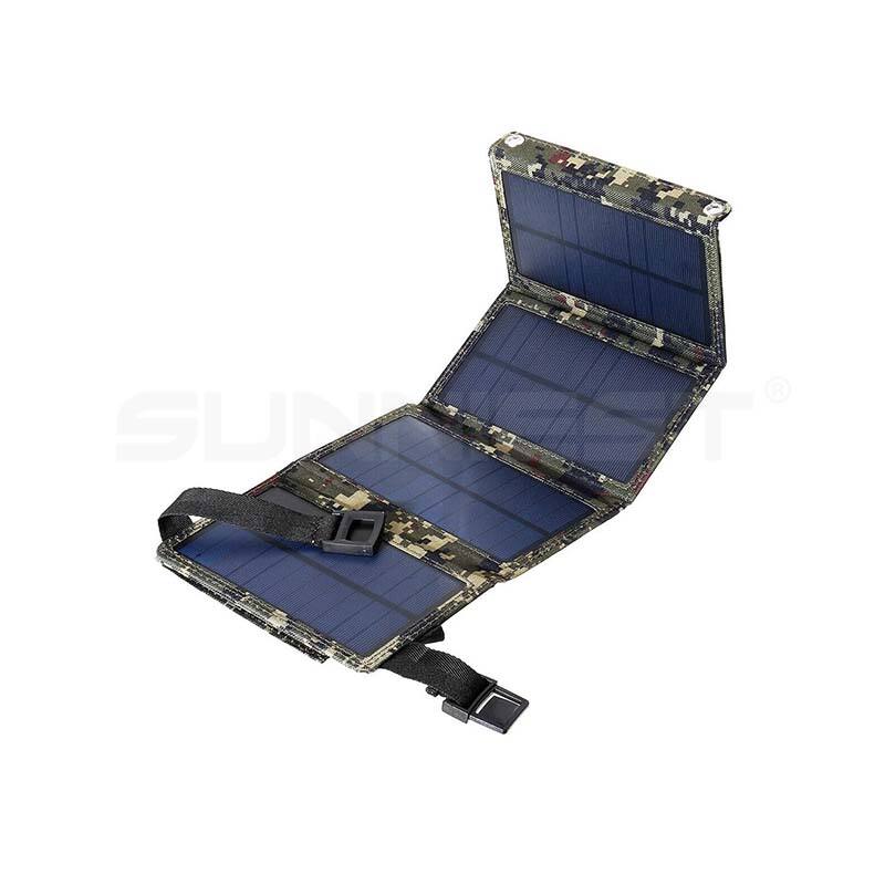 PET 6W Poly Silicon Camouflage Color Pocket Size Foldable Solar Panel Chargers