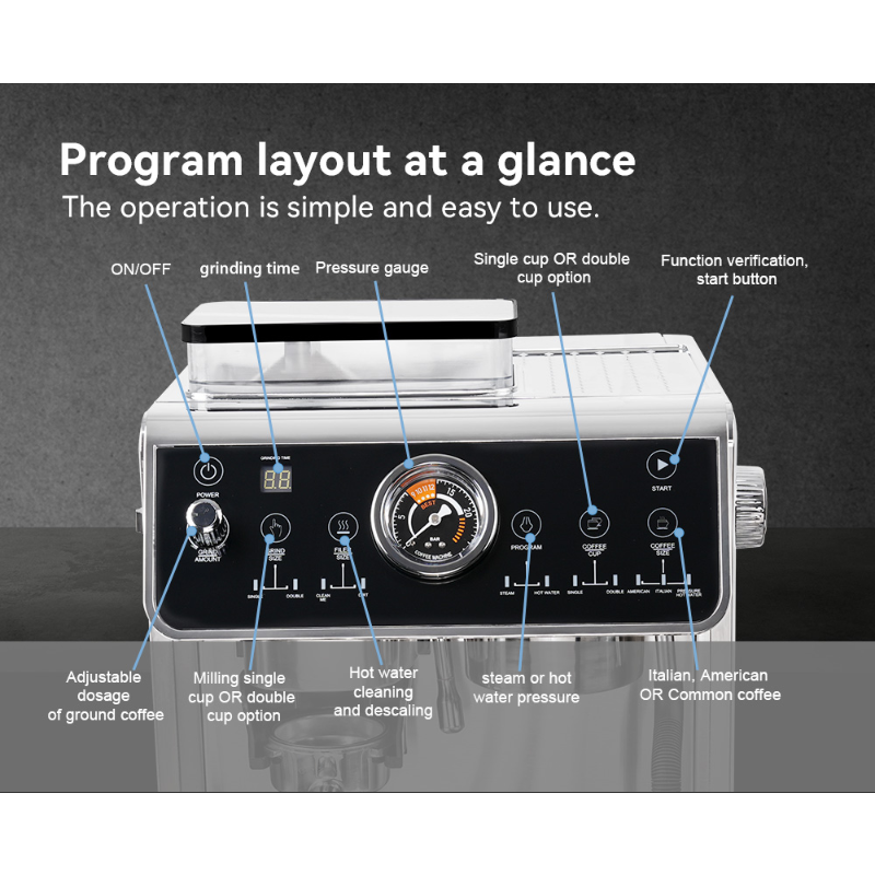 Semi-Automatic Coffee Machine EM650