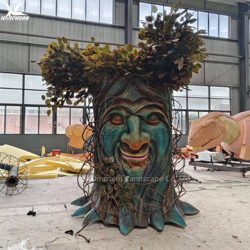 Customized Size Amusement Park Animated Talking Tree Artificial Realistic Animatronic Talking Trees for Sale