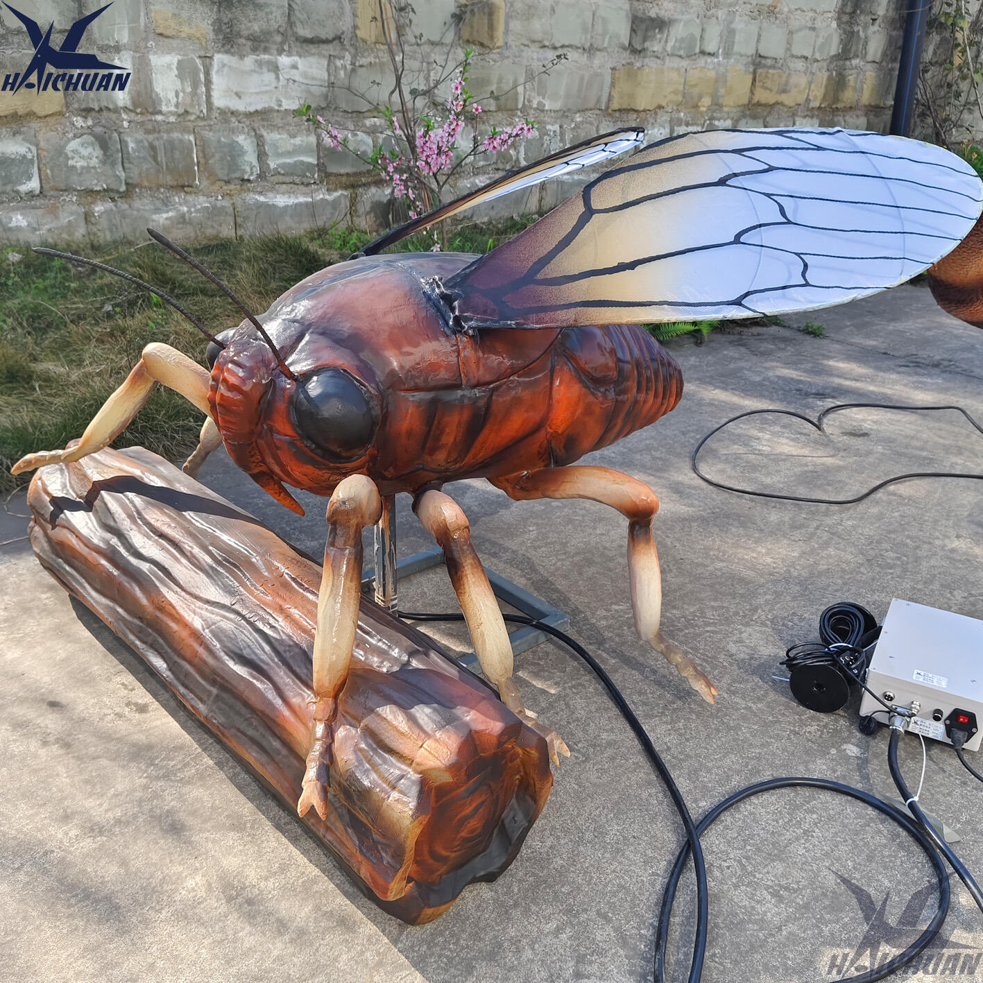 Dekoracja holu galerii handlowej - Ogromny insekt cykad animatroniczny do sprzedaży