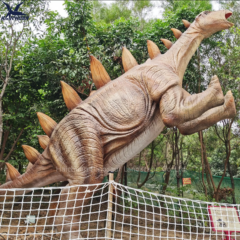 Haichuan Outdoor Lifesize Artificial Moving Real Live Giant Wuerhosaurus Animatronic High Custom Jurassic World Dinosaur