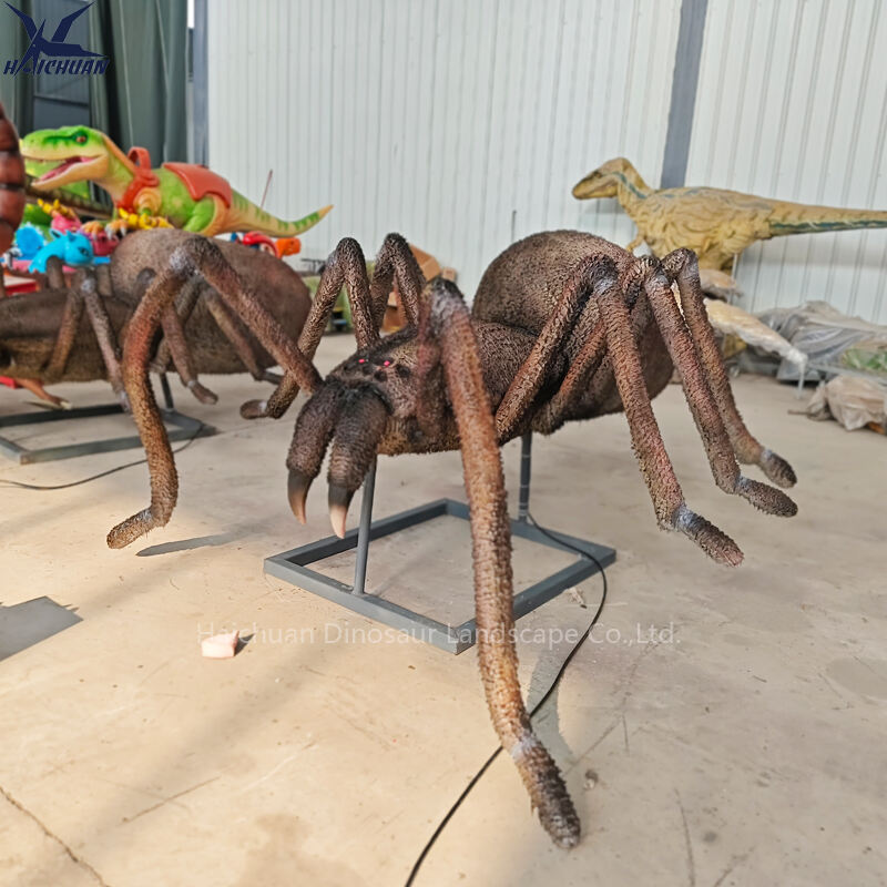2024 High Simulation Real Bug Moving Giant Animatronic Spider Life Size Robot Insect Model for Halloween Decor