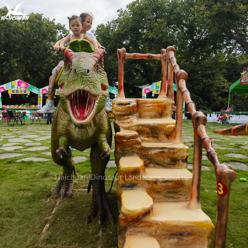 Amusement Park Rides Children Dino Ride Electric T Rex Kids Ride Dinosaur on Animatronic Dinosaur Game for Riding