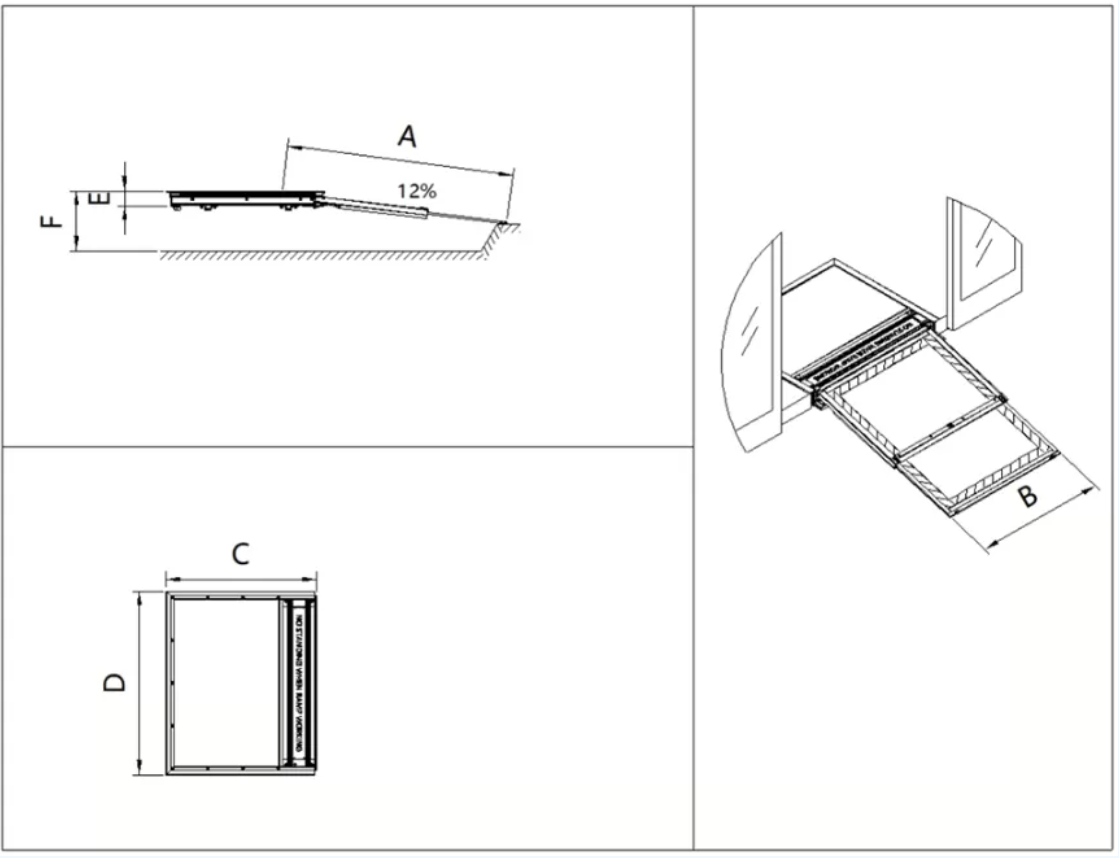 EWR-TD02 Electric Wheelchair Ramp supplier