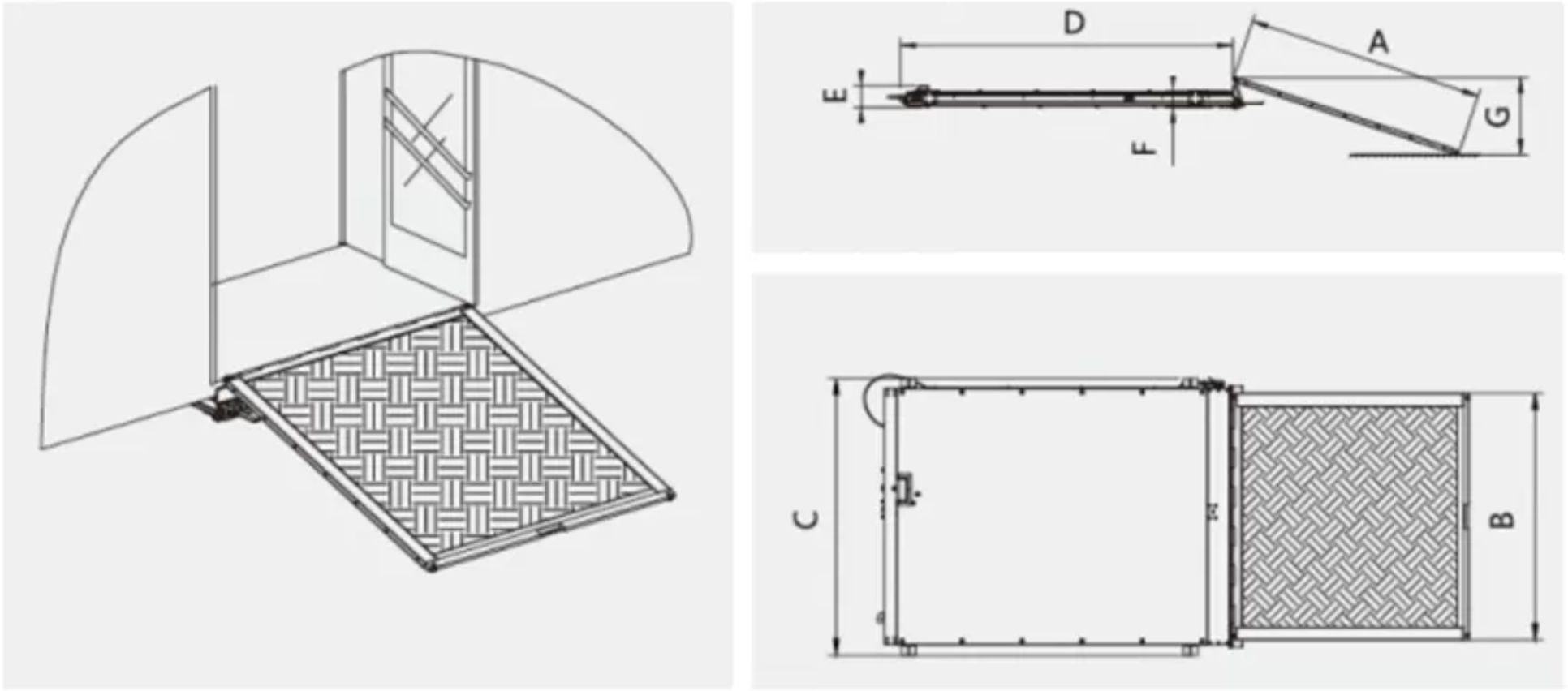 EWR-L Electric Wheelchair Ramp factory