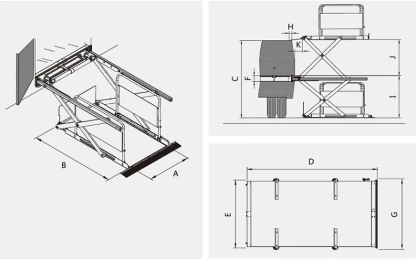 UVL-700II/1300II/1600II-H Wheelchair Lift (In luggage) manufacture