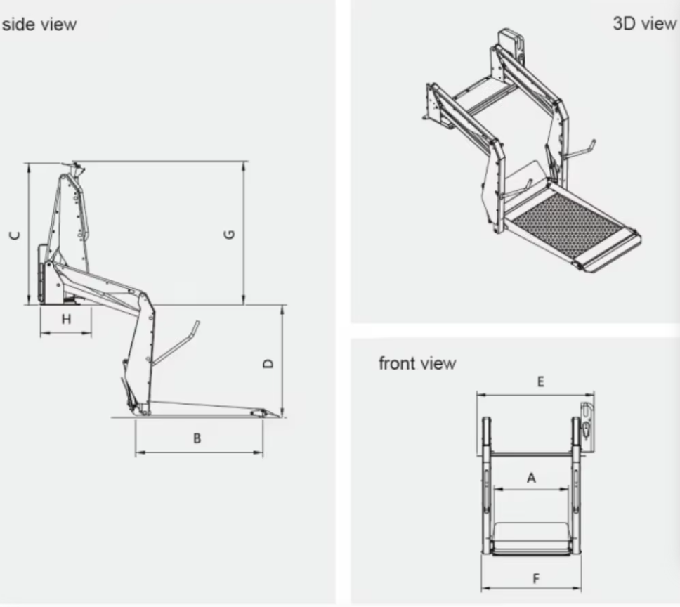 WL-D-880 Wheelchair Lift details