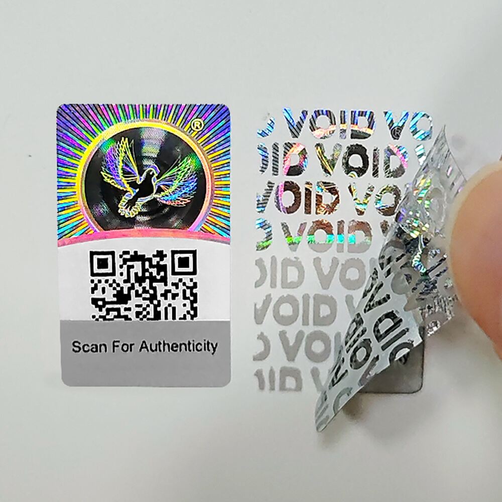 Scratch-Off QR Code Hologram Sticker | 20x20mm | Laser Aluminum Foil Film | One-Time Reveal Label for Promotions 
