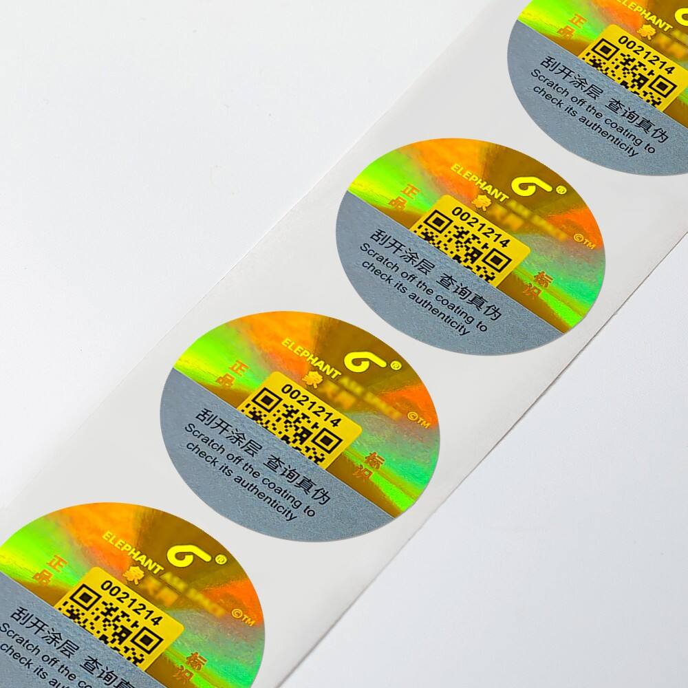 Custom Laser Holographic Sticker Label | Holographic PET | Tamper Proof | Rainbow Effect for Product Security  
