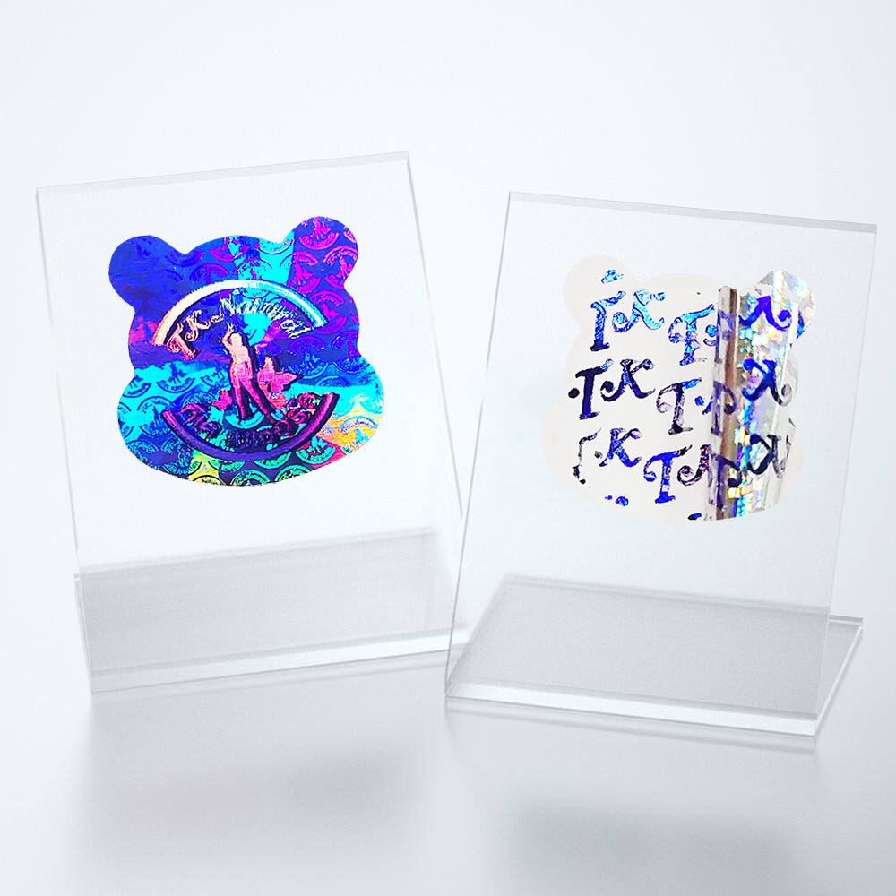 Mini Square 3D Hologram Label 15x15mm | Invisible Microtext | Document & Certificate Seal 