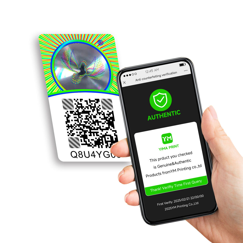 Custom QR Code Hologram Sticker | Dynamic Scan Code | PET Holographic Security Label for Authentication & Tracking   