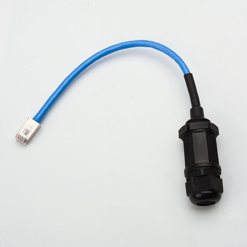 RJ45 IP68, für Frontplattenmontage, geschirmter RJ45-Stecker auf geschirmte wasserdichte Buchse, mit Ethernet-Kabel, RJ45 UTP/FTP-Lösungen, Telekommunikations-Kupfer