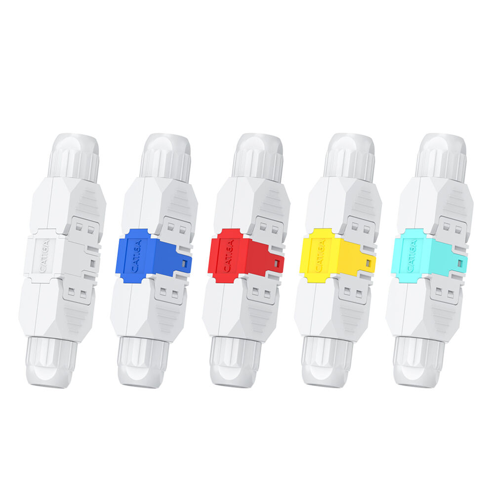 CAT6 CAT6A Cable Extension Connector Toolless UTP Unshielded RJ45 Fast Tool-free connection Module RJ45 UTP/ FTP Solutions, Telecommunication Copper