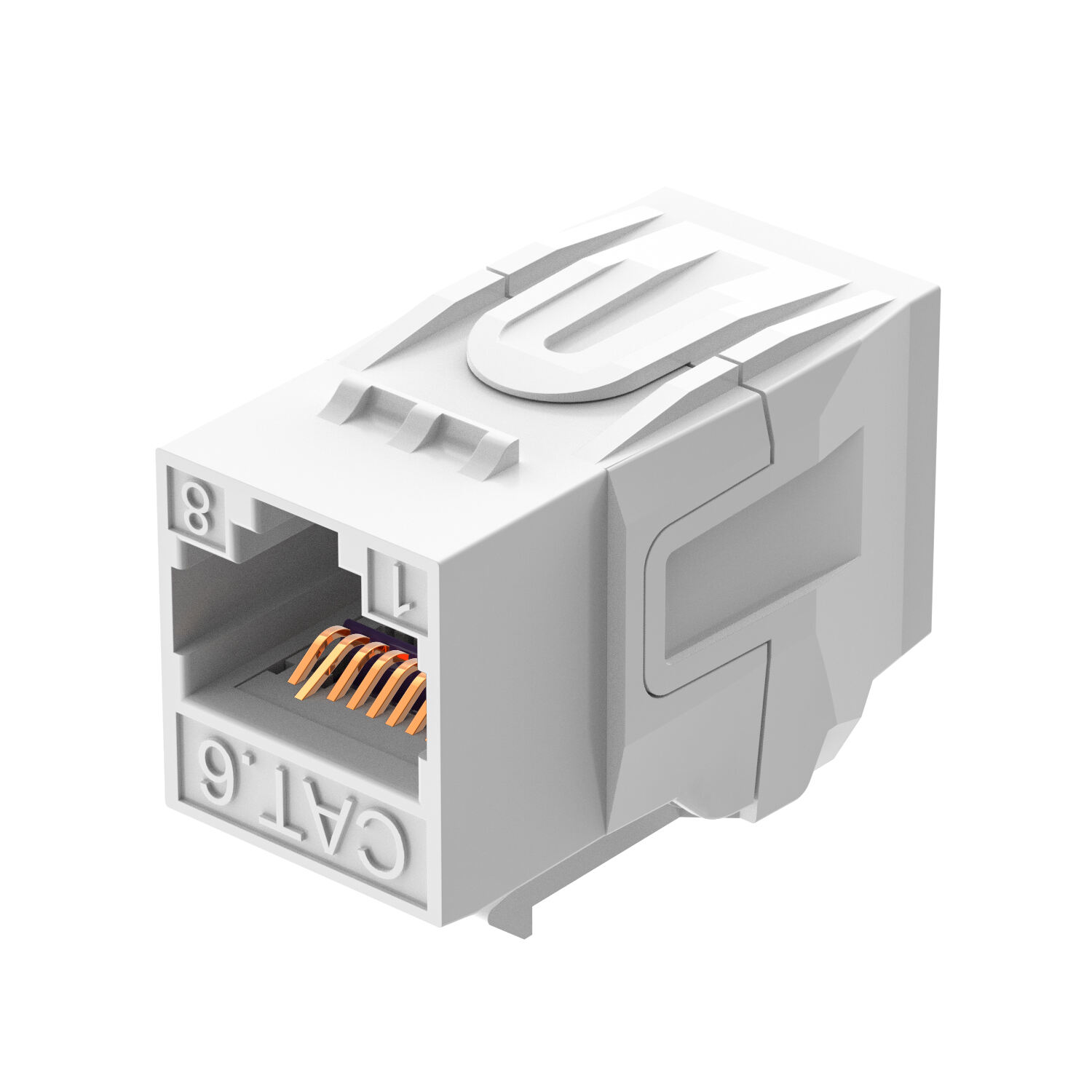 RJ45-RJ45 In-line coupler UTP Cat6 keystone jack female