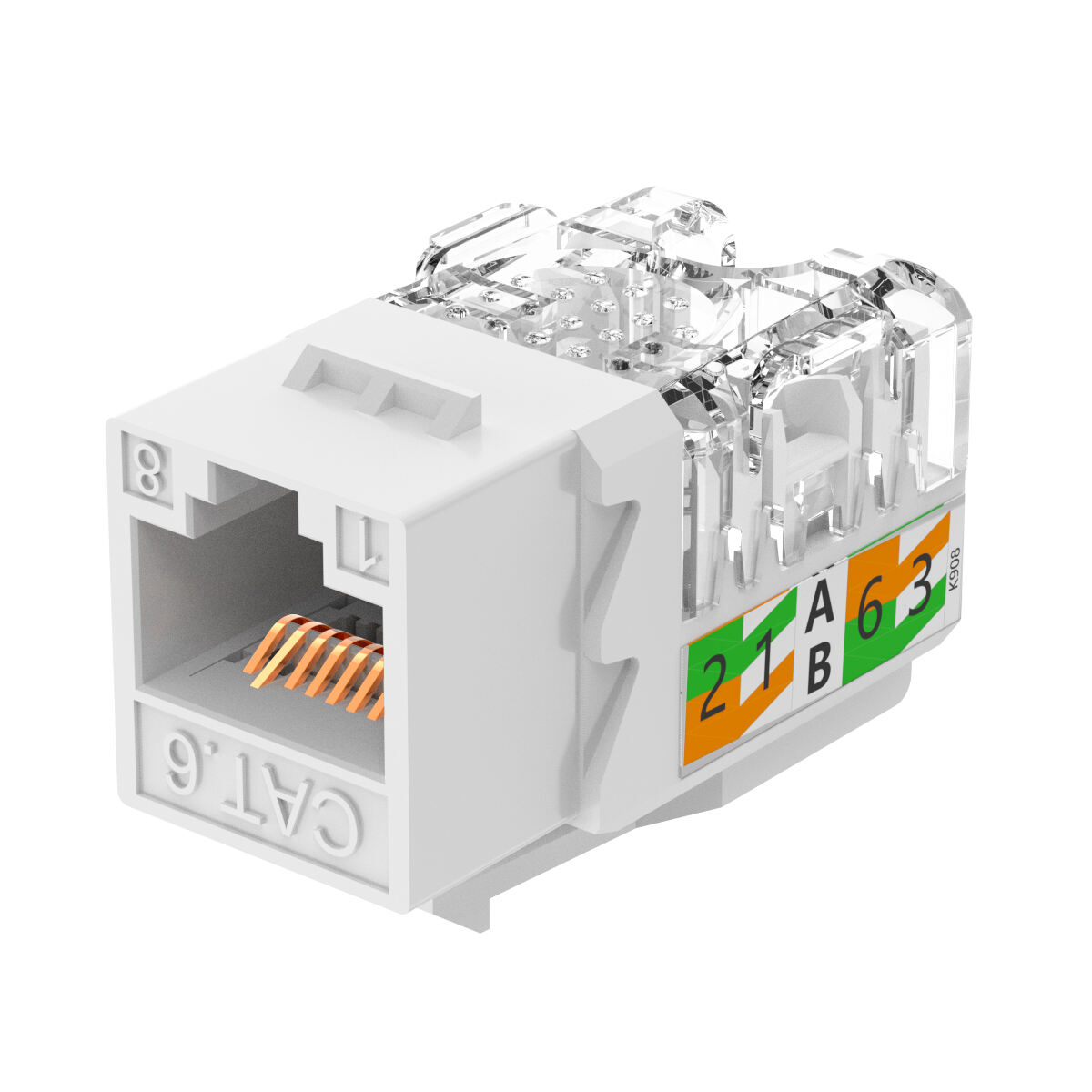 90 градусов RJ45 UTP Cat3 Cat5e Cat6 конструкция неэкранированный 8P8C гнездо Keystone решения RJ45 UTP/FTP, телекоммуникационная медь