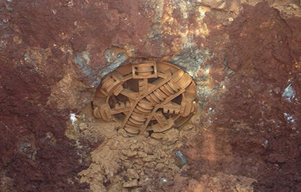 ID1200 pipe jacking machine in hard rock condition worked in Hongkong.