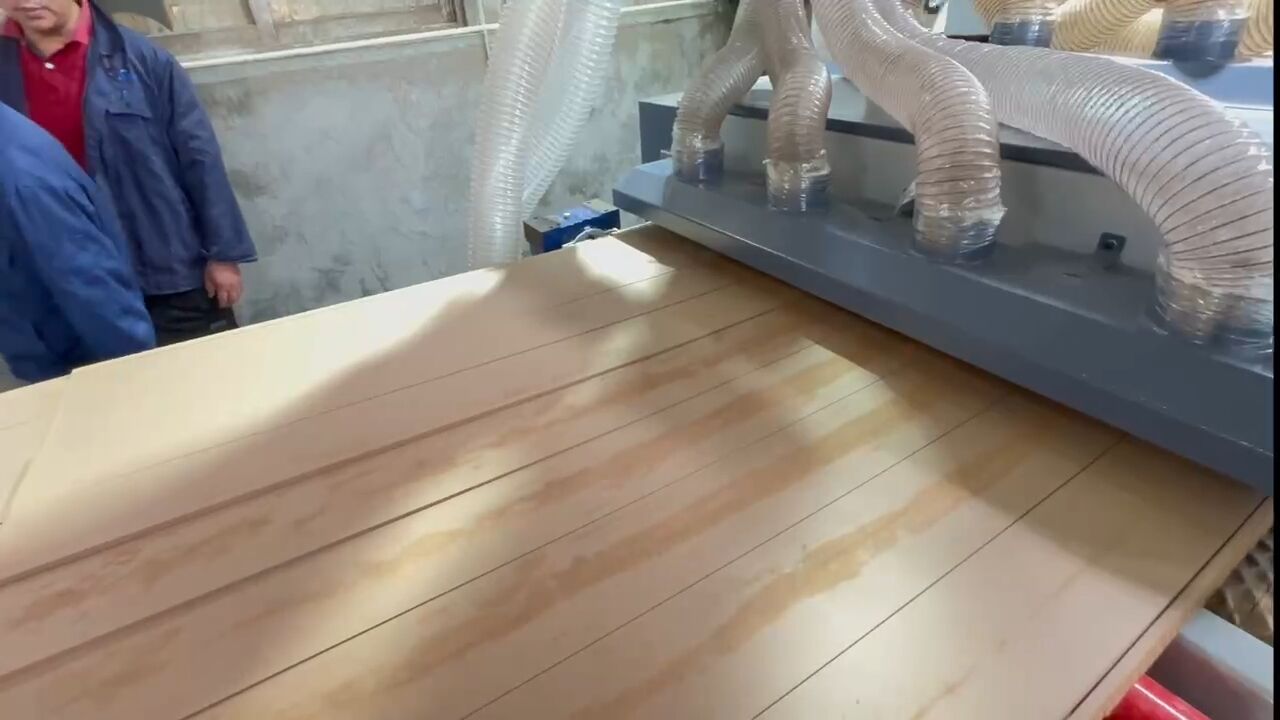 Straight-through edge cleaning machine