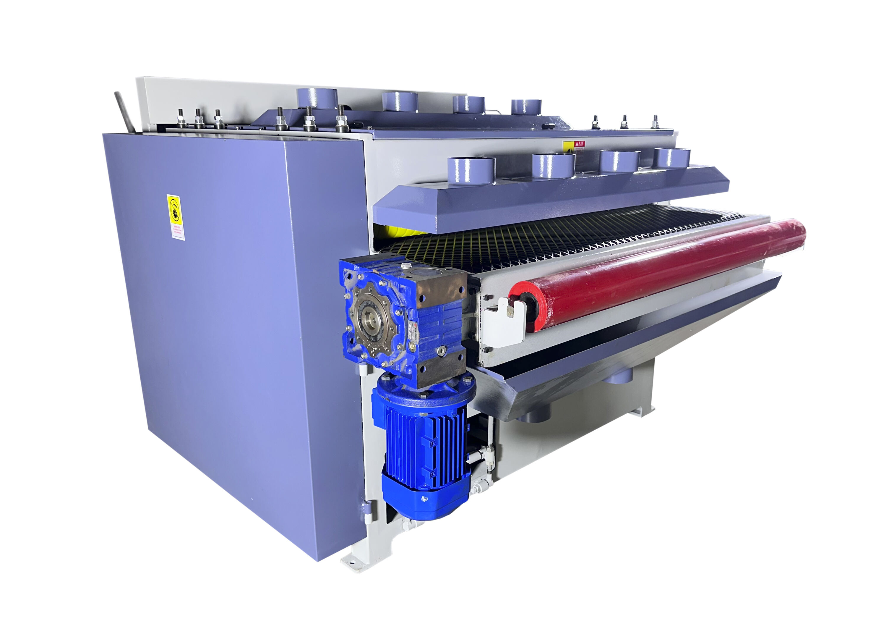 Straight-through edge cleaning machine