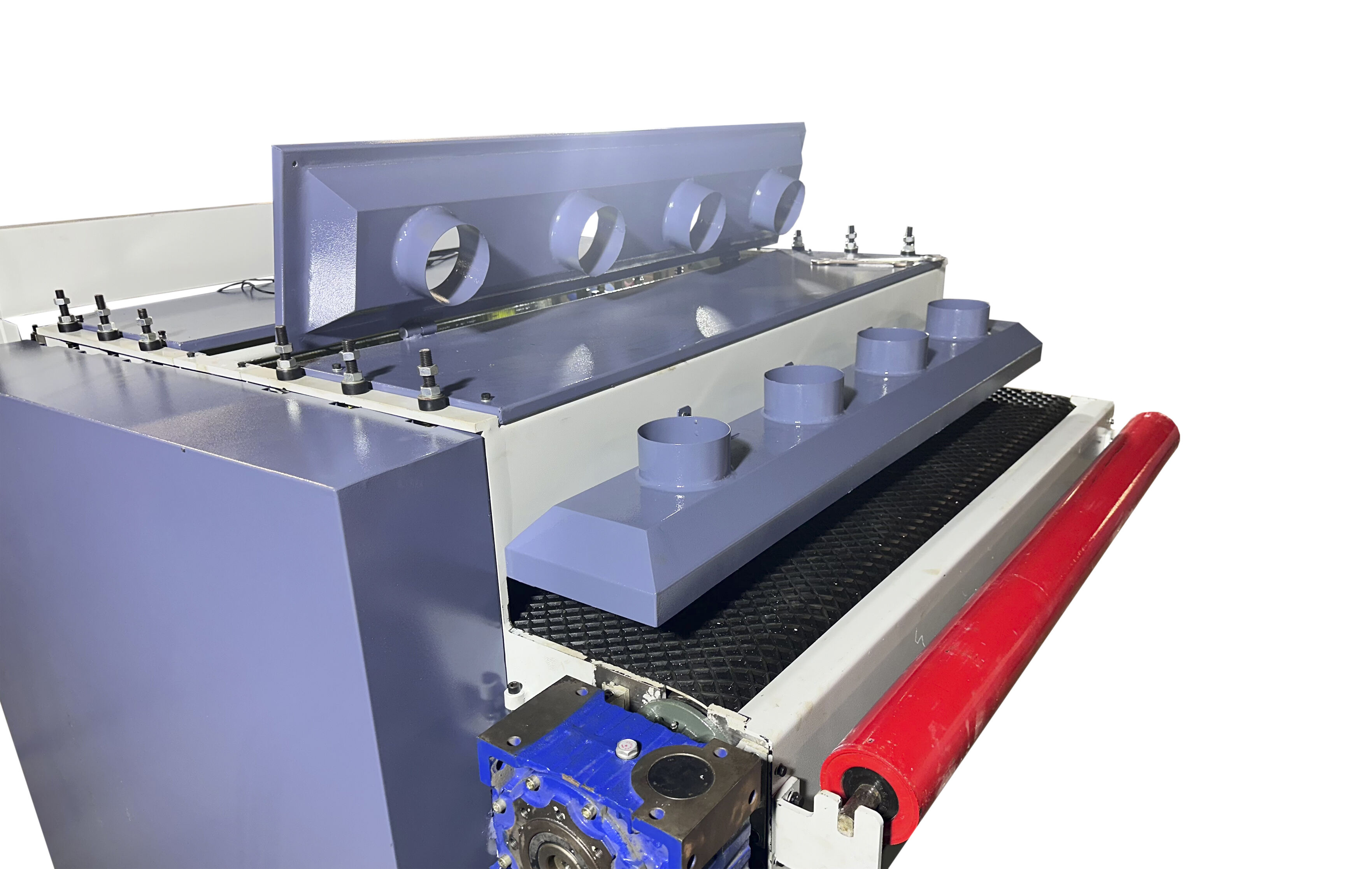Straight-through edge cleaning machine