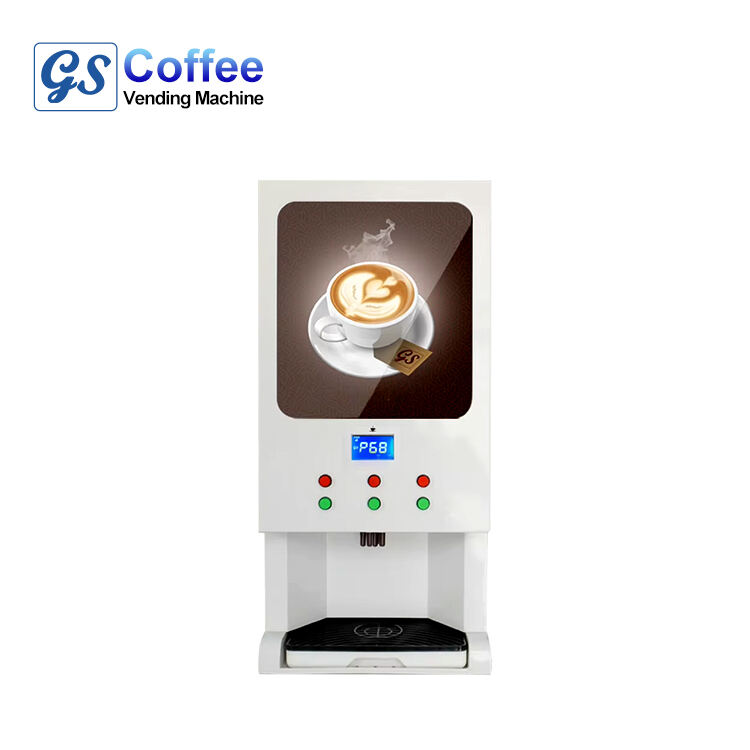 Semi-auto Instant Coffee Machine 3 Hot And 3 Cold Coffee Vending Machine