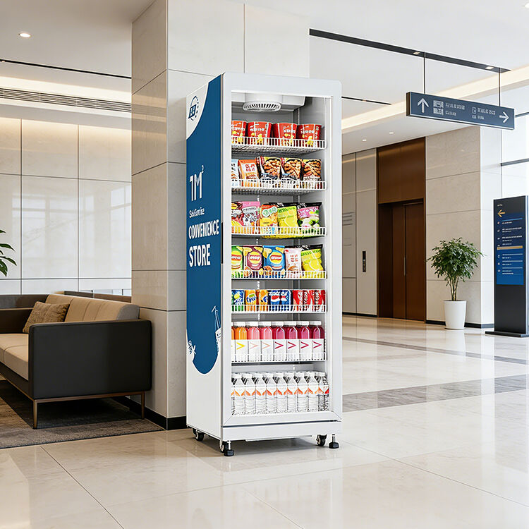 автомат для продажи напитков и продуктов питания с одной дверцей, вместимостью 520 л, комбинированный автомат для продажи напитков, продуктов питания, конфет и прохладительных напитков
