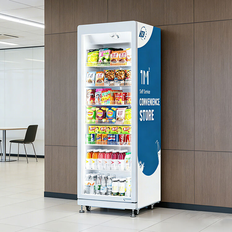 520Lシングルドア自動販売機：大容量コンビネーション式自動飲料・食品