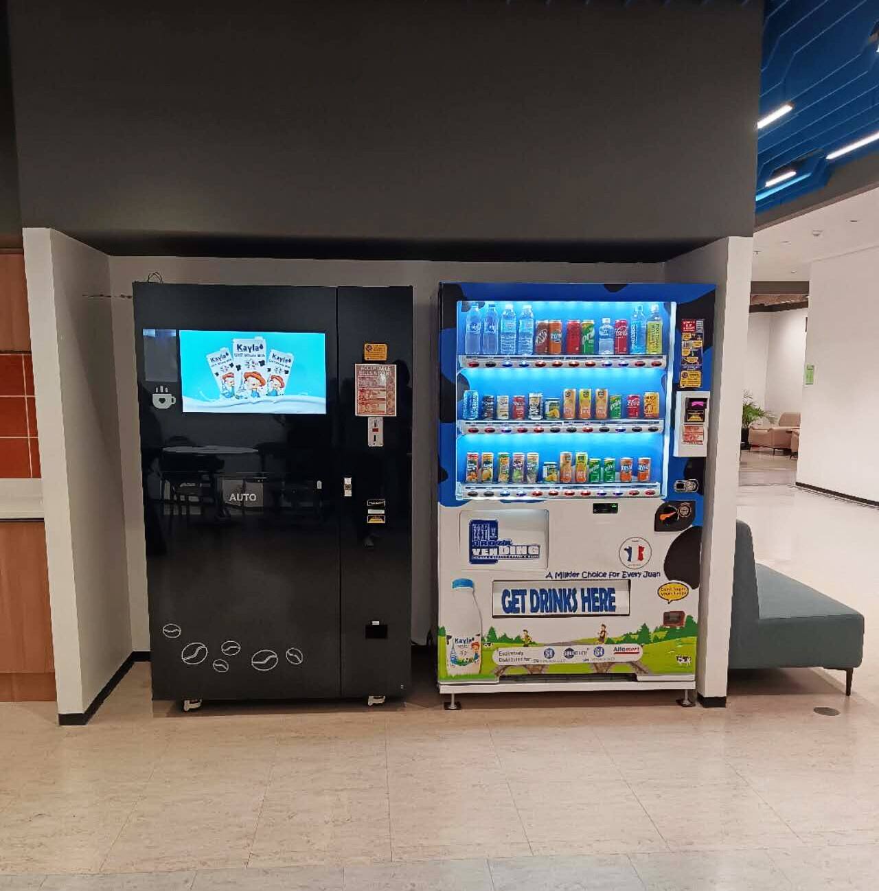 JK86 Jääkohvimyyntiautomaatti ostoskeskuksessa Filippiineillä
