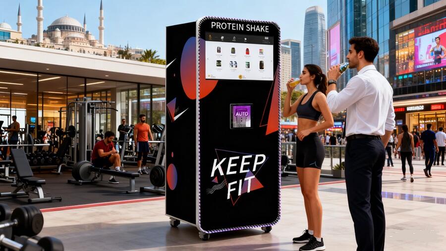 中東のウェルネスブームを捉える：スマートプロテインパウダーベンディングマシンがラストマイルの課題を解消
