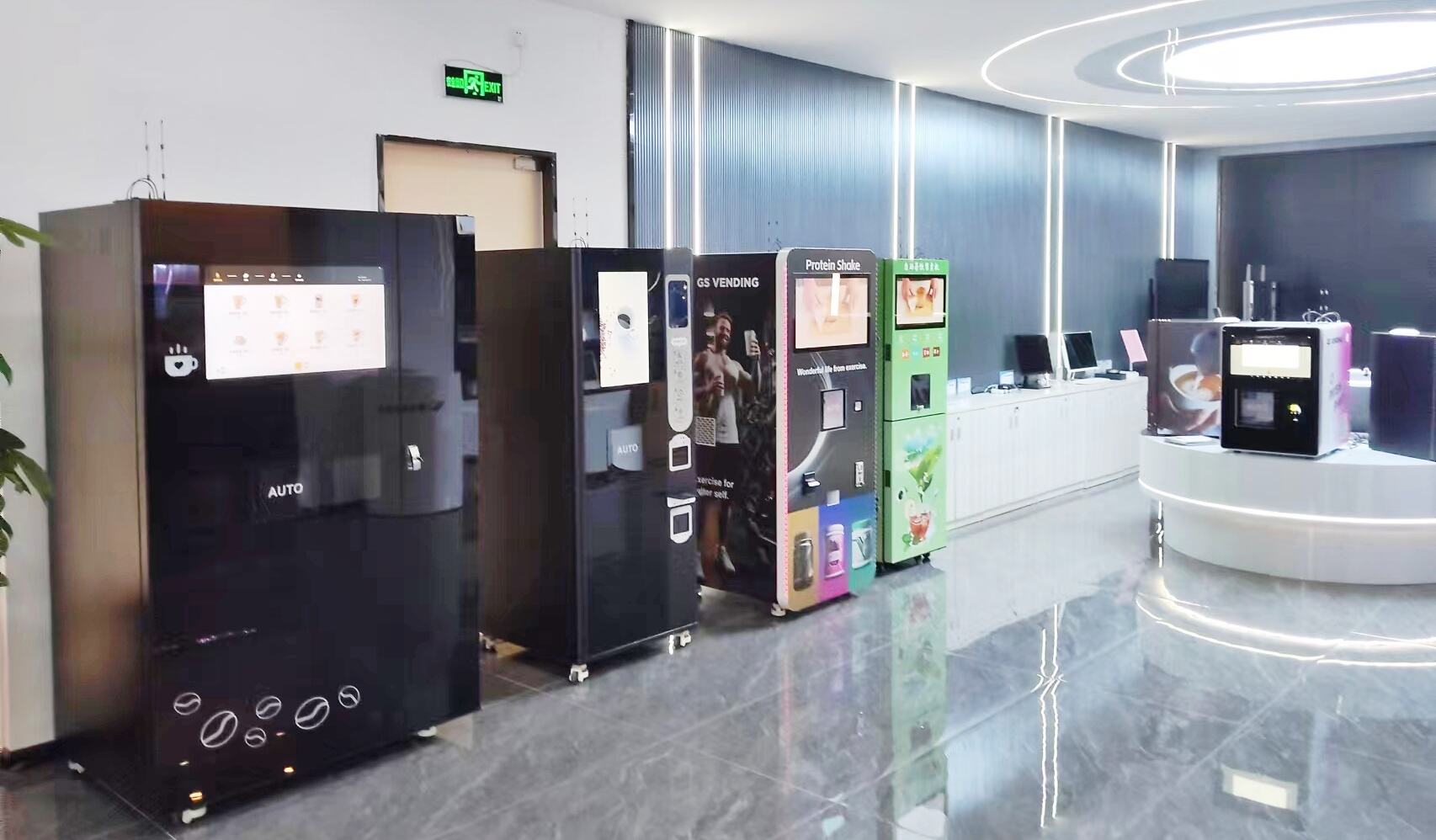 Comemore calorosamente o estabelecimento oficial da Fábrica de Máquinas de Venda Automática de Café GS Vending no escritório de Shenzhen!