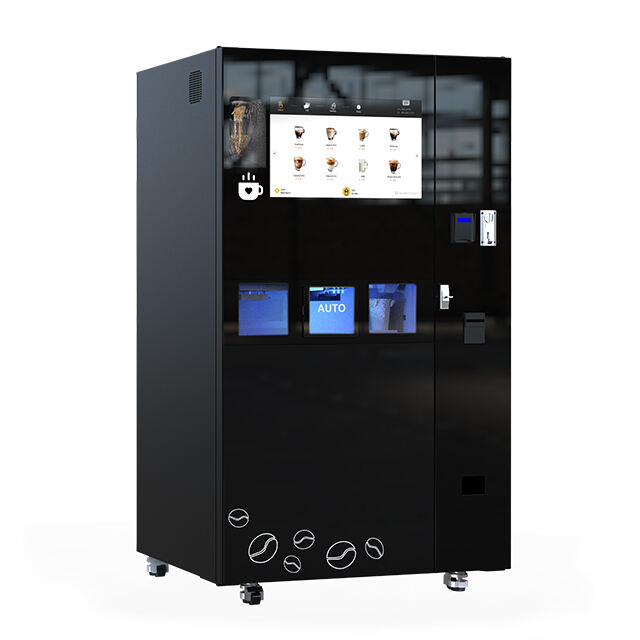 Summer must-have fresh-ground coffee vending machine with ice maker