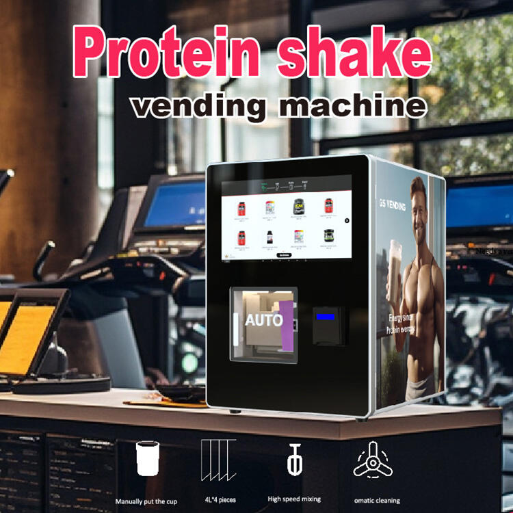 GS801 Fitness Ekipmanları GYM Self-Servis Enerji İçecekleri Protein Shake Otomatı Kart Ödemeli