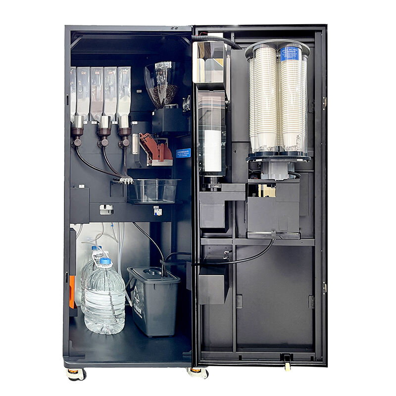 Freshly Ground Coffee Vending Machine with Five Bucket Drop Cups JK88 Newest Technology Commercial Bean to Cup