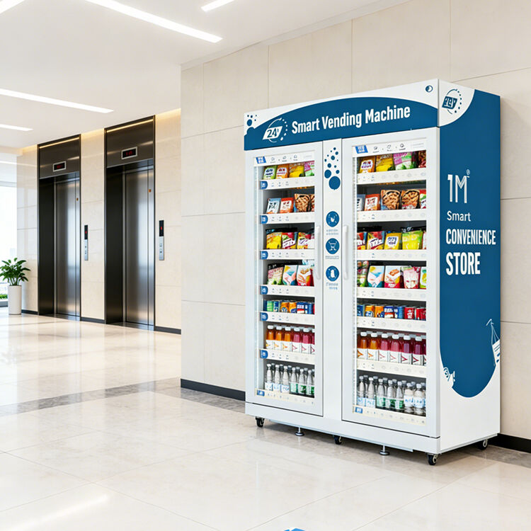 автомат для продажи напитков и продуктов питания с двумя дверцами, вместимостью 1100 л, комбинированный автомат для продажи напитков, продуктов питания, конфет и прохладительных напитков