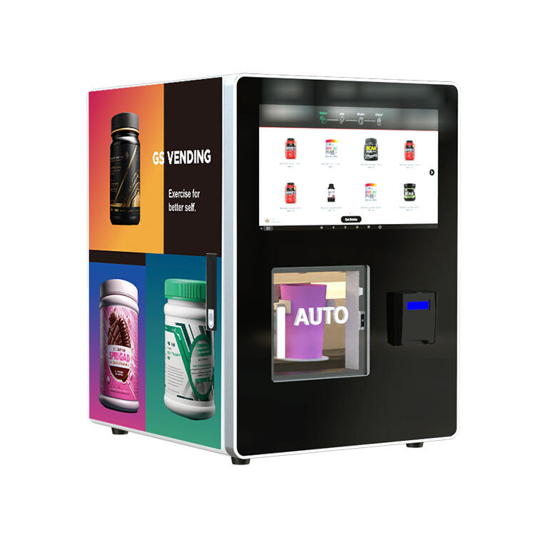 GS801 Fitness Equipment GYM Self-Service Energy Drinks Protein Shake Vending Machine with Card Payment