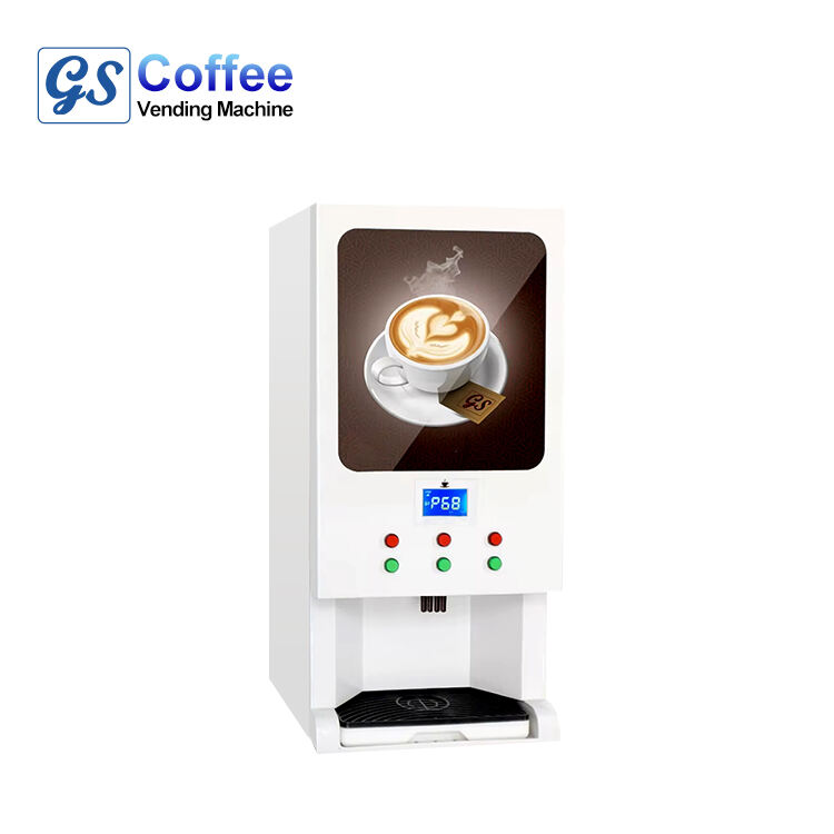 Semi-auto Instant Coffee Machine 3 Hot And 3 Cold Coffee Vending Machine
