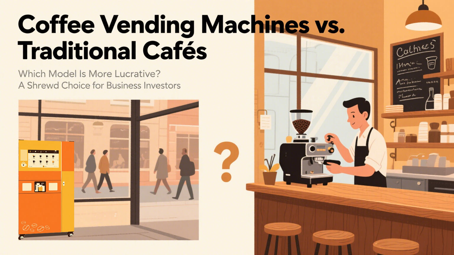 Koffieautomaat versus Traditionele Cafés: Welk Model Is Winstgevender? Een Slimme Keuze voor Zakelijke Investeerders