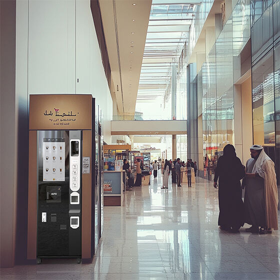 JK88 Automatyczny automat do kawy w centrum handlowym w Dubaju