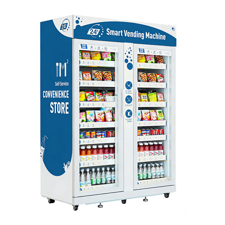 автомат для продажи напитков и продуктов питания с двумя дверцами, вместимостью 1100 л, комбинированный автомат для продажи напитков, продуктов питания, конфет и прохладительных напитков