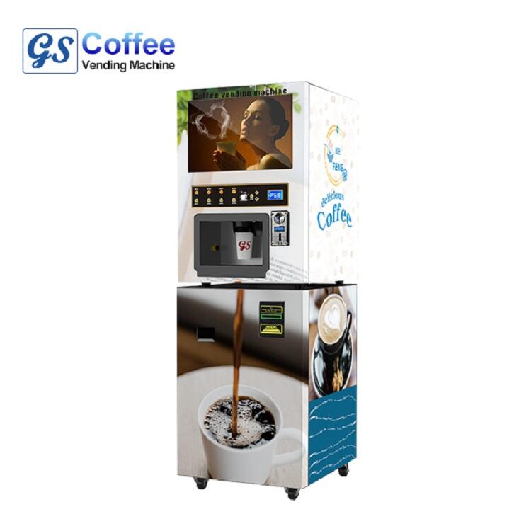 Mesin Penjual Custom Listrik GS OEM Komersial Pembekal Mesin Kopi Maquina de Cafe