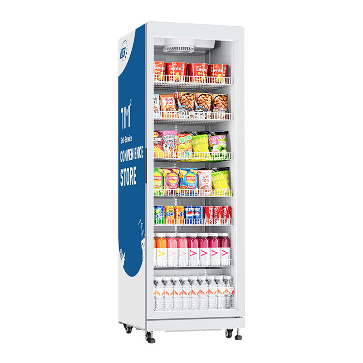 автомат для продажи напитков и продуктов питания с одной дверцей, вместимостью 520 л, комбинированный автомат для продажи напитков, продуктов питания, конфет и прохладительных напитков