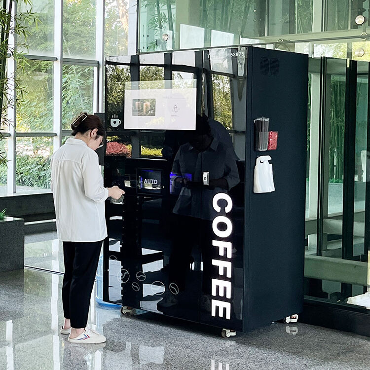 GK86 ເຄື່ອງຂາຍກາເຫຼີມອັດຕະໂມັດສຳລັບຄ້າຄົນ ກັບການເຮັດລູກກະບູກນ້ຳຈາກເຂົ້າກາເຫຼີມ