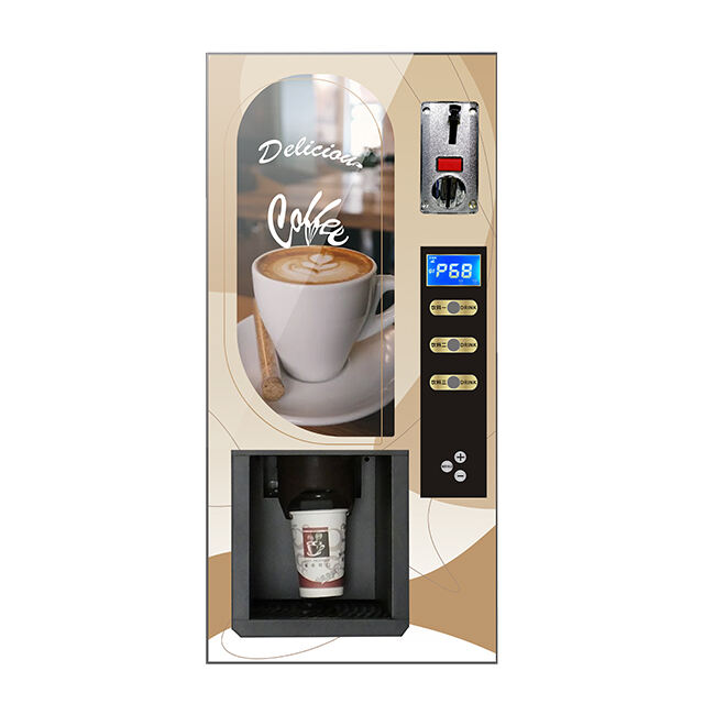 Máquina de café automática operada por moedas GTD203 Máquina de café de mesa para venda automática de copos