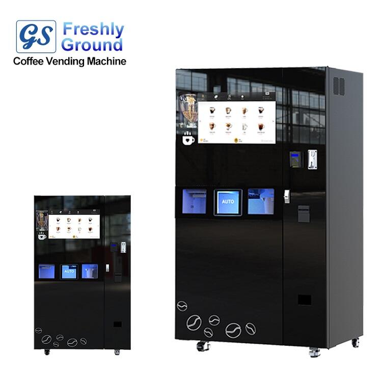 JK86 Commercial Fully Automatic Multi Function Freshly Ground Coffee Vending Machine Bean to Cup with Ice Maker