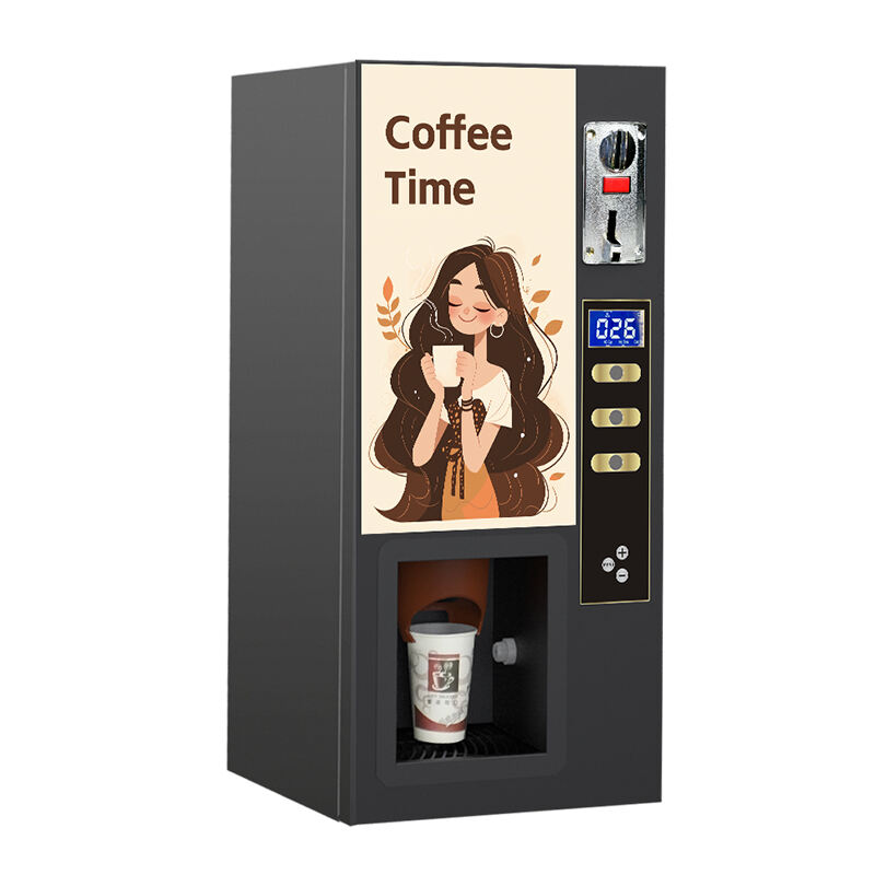 High quality and low price desktop 3 hot instant coffee vending machine