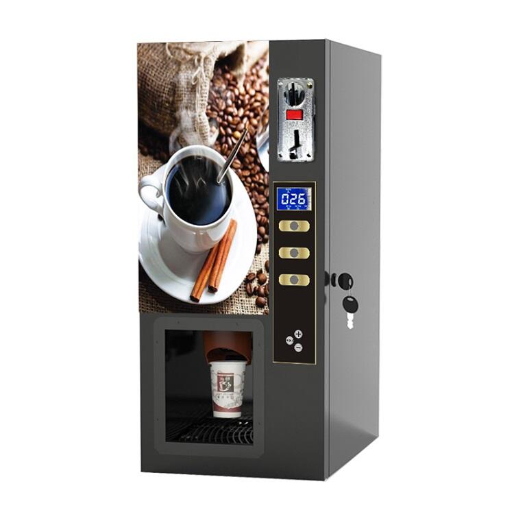 GTD203 Automatic Coin Operated Auto Cup Coffee Vending Desktop Coffee Machine Vending