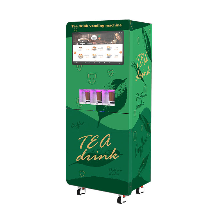 GS507 Intelligent 3 Channel Tea Vending Machine Multi-flavor Auto Make Tea Vending Machine