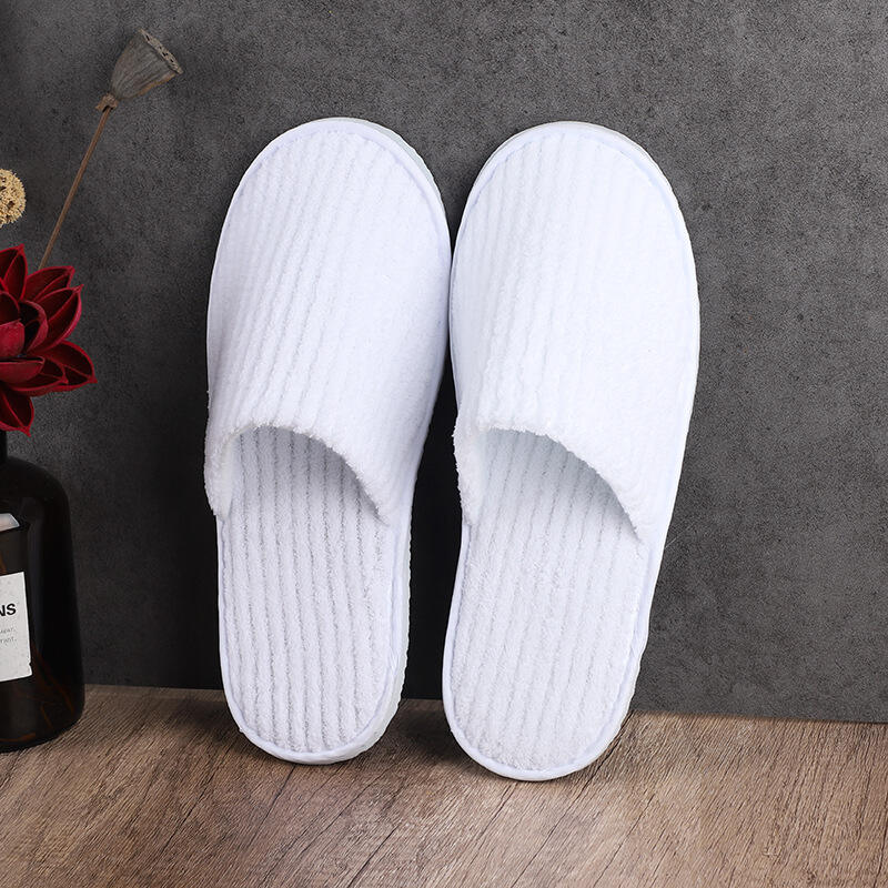 Nap Cloth Hotel Slippers Wholesale Coral Fleece Terry Cotton Hotel Hospitality Disposable Slippers