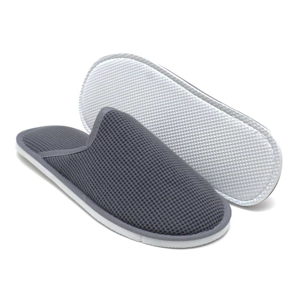 Closed Toe Hotel Spa Slippers Breathable EVA Sole Disposable Slippers